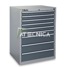 Cassettiera fissa industriale BETA C35 9G con 9 cassetti grigia 700x600xH1000