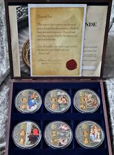 VATICANO COLLEZIONE "L'ORO DEL VATICANO" 6 MONETE 70 mm ARGENTO PL