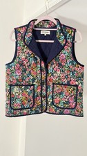 Gilet trapuntato floreale