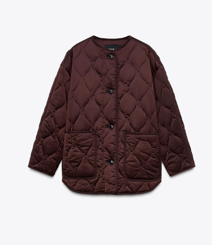 Giacca imbottita raso zara - giacca,