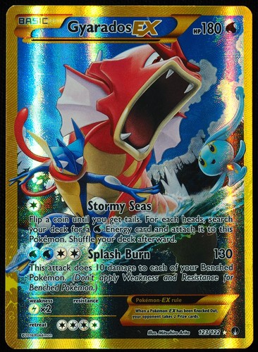 Carta pokemon gyarados 123 - gyarados, ex