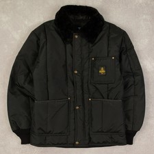 Giacca imbottita vintage anni 90 Refrigiwear pile colletto M uomo nero outdoor