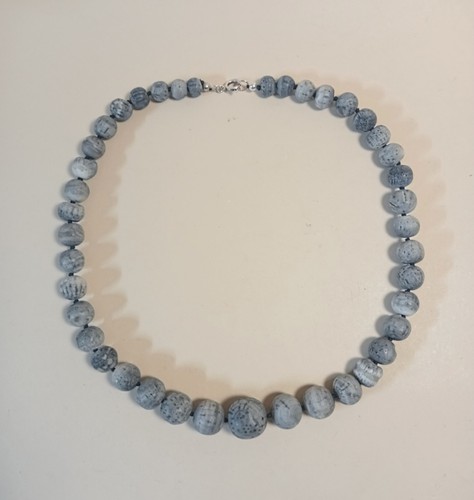 Collana graduata corallo blu - collana,