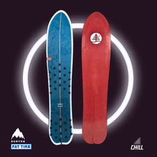 Nuovo BURTON X FAT PNEUMATICO SEDILE POSTERIORE DRIVER SNOWBOARD 140 cm