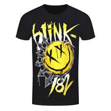 T-Shirt Blink 182 Big Smile Logo Rock Ufficiale Nuova Nera