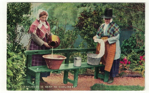 Postcard cleanliness next - "cleanliness, is