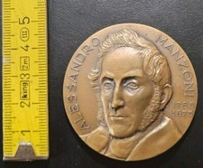 Medaglia Alessandro Manzoni (scrittore e poeta) (1785-1873) 1973 Addio Monti 