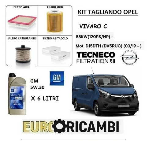 Tagliando filtri 5lt olio - e,