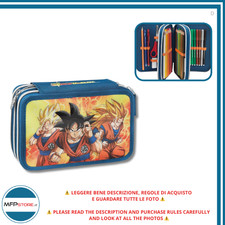 Astuccio Scuola 3 Zip Dragon Ball Super per Bambino/Bambina 20x13x7 cm