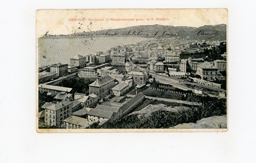 Cartolina genova panorama - cartolina,