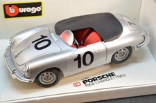 BBURAGO 1/18 PORSCHE 356 B CABRIOLET (1961) CIRCUITO AVUS #10 DIE CAST ITALY