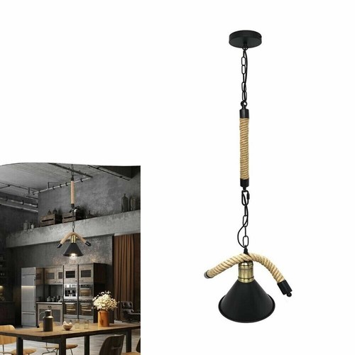 Lampadario corda canapa - lampadario,
