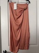 Gonna Zara in raso midi taglia