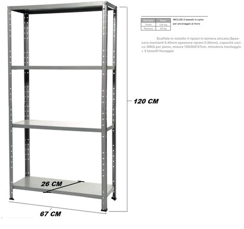Scaffale mensola ripiani - scaffale,