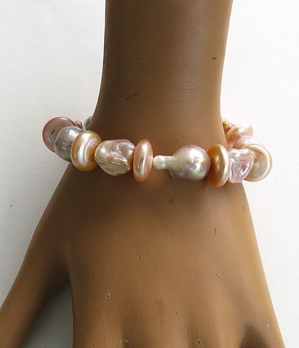 Bracciale perle ming pezzo - bracciale,