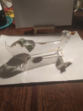 Bottiglia vetro soffiato-Cane Bassotto-Dolci Sapori(Grappa)Vicenza'95-Collezione