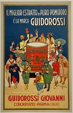 GUIDOROSSI ESTRATTO DI POMODORO CARCAGNANO PARMA CARTOLINA NUMERATA 11 DI 100