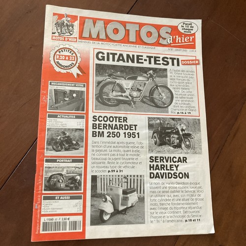 Revue moto hier 87 2005 - d'hier,