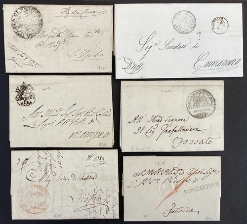 Italia prefilatelia 1800 1840 - italia, 1800-1840