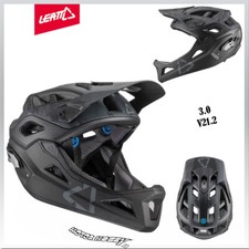 CASCO LEATT HELMET MTB 3.0 V21.2 PER ENDURO CON MENTONIERA REMOVIBILE NERO