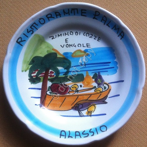 Piatto buon ricordo alassio - ricordo,