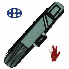 Fodero stecca biliardo King grigio semirigido capacita 2 Calci e 4 Punte