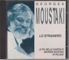 GEORGES MOUSTAKI - RARO CD FUORI CATALOGO " LO STRANIERO " CANTA IN ITALIANO