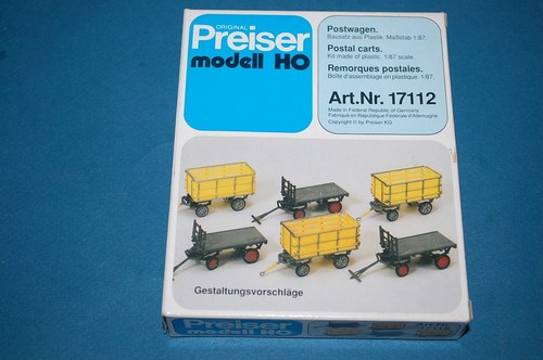 Preiser 17112 postal carts - 17112,