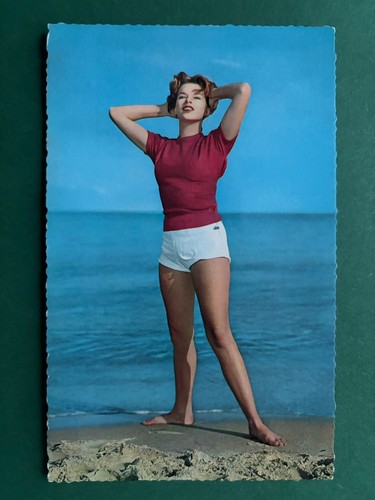 Cartolina donna bikini - cartolina, in