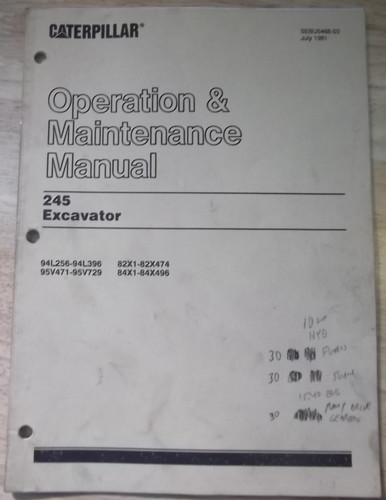 Caterpillar 245 escavatore - caterpillar,