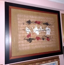 SALVATORE EMBLEMA Tela D- tano festa,mario schifano,virgilio guidi,franco angeli