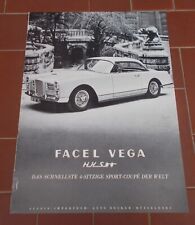 Pubblicita' Auto FACEL VEGA HK 500 - 24x33 cm GERMANIA 1950
