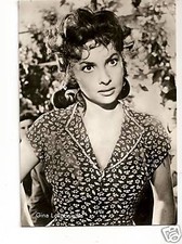  BELLA CARTOLINA  PERSONAGGIO  FAMOSO GINA LOLLOBRIGIDA
