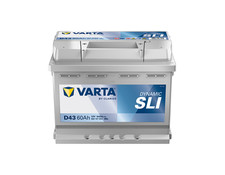 BATTERIA AUTO VARTA D43 12 V 60 AH AMPERE 540 A EN DYNAMIC 242x175x190 560127054