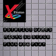 Plug and Play XSTATION PlayStation Games Micro SD 512GB