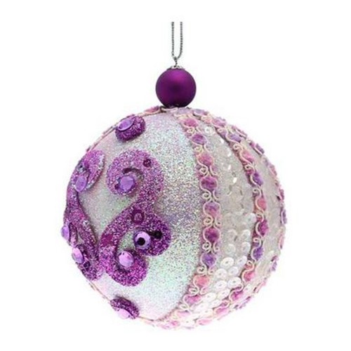 Sfera decorata con glitter per