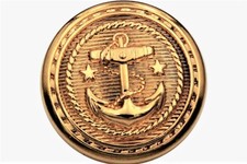 bottoni in metallo dorato di