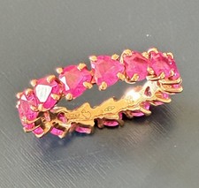 Dodo Pomellato Anello Fede Eternelle Oro Rosa Zaffiri Sintetici Cuore Rara Origi