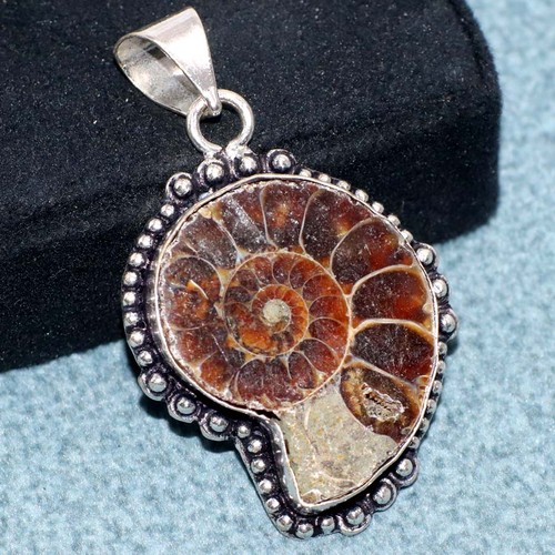 Ciondolo fossile ammonite