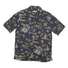 Camicia Hawaii Nera Da Uomo