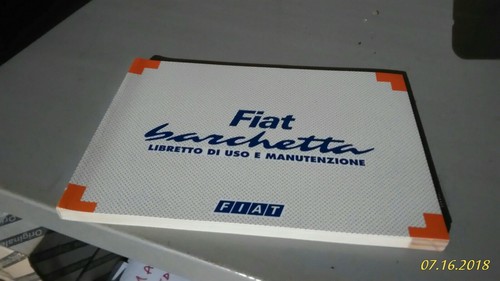Libretto uso manutenzione fiat - uso,