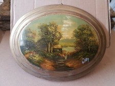 QUADRO DAMA PAESAGGIO DIPINTO