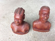 Antico Busti IN Legno Lavorato