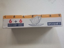 Set tazzine da The con piattino Arcopal model Caracas