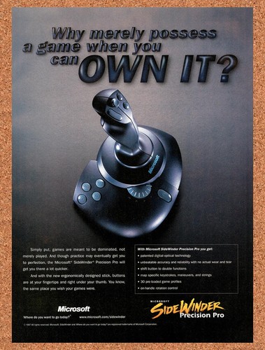 Joystick microsoft sidewinder - joystick,