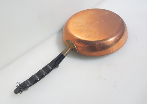 Vintage copper frying pan - vintage,