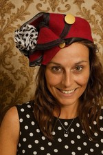 Cappello Da Donna Pillbox Rivisitato Da Stilista Origine Anni 50 Francia