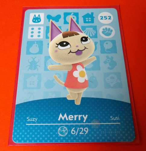 Merry amiibo card 252 animal - card, #252