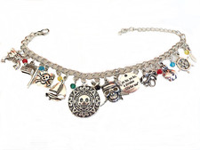 Pirati dei Caraibi Bracciale Medaglione D'Oro Azteco Cortez Jack Sparrow Doblone