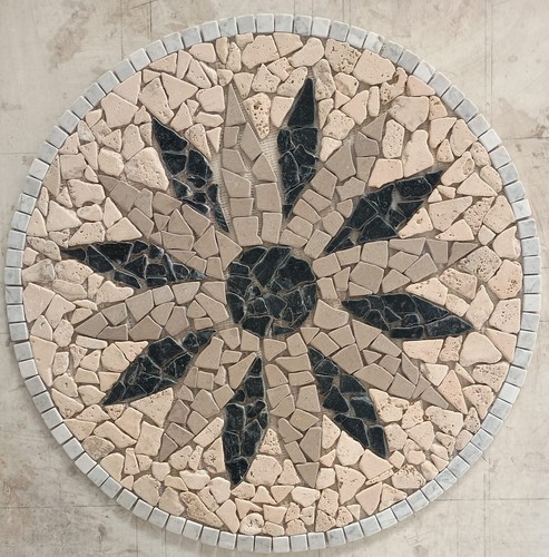 Antica roma rosone mosaico - roma",